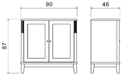 Björkman senkki 90 cm, 2 ovea